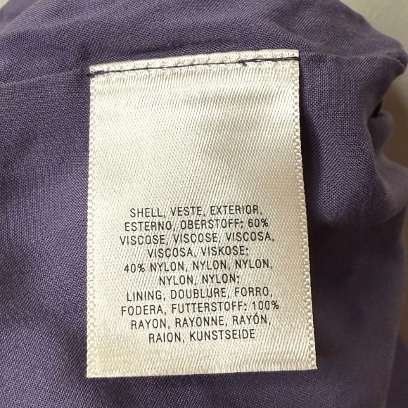 NWT ANTHRO Moulinette Soeurs Boho Purple Velvet Burnout Belted Wide Leg Jumpsuit - Picture 9 of 11